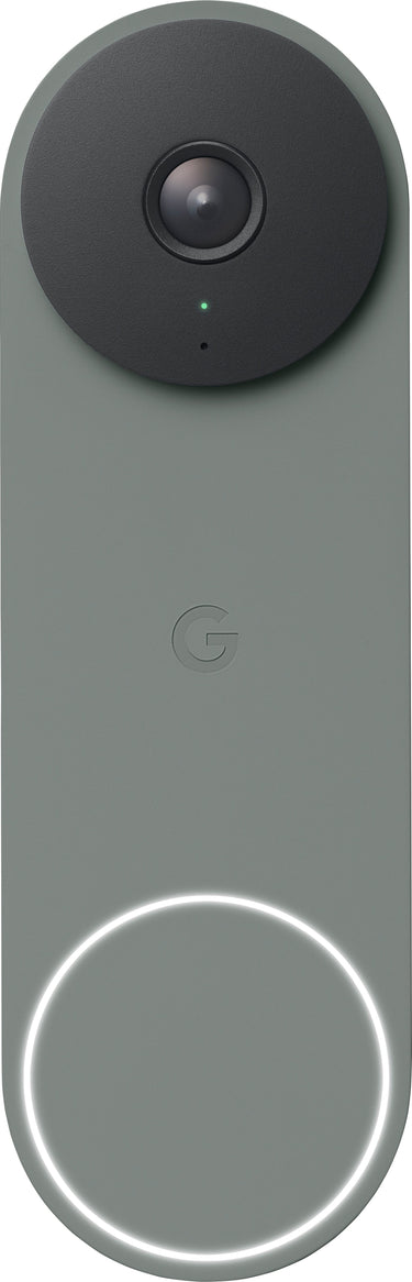 Google - Geek Squad Certified Refurbished Nest Doorbell Wired (2nd Generation) - Ivy